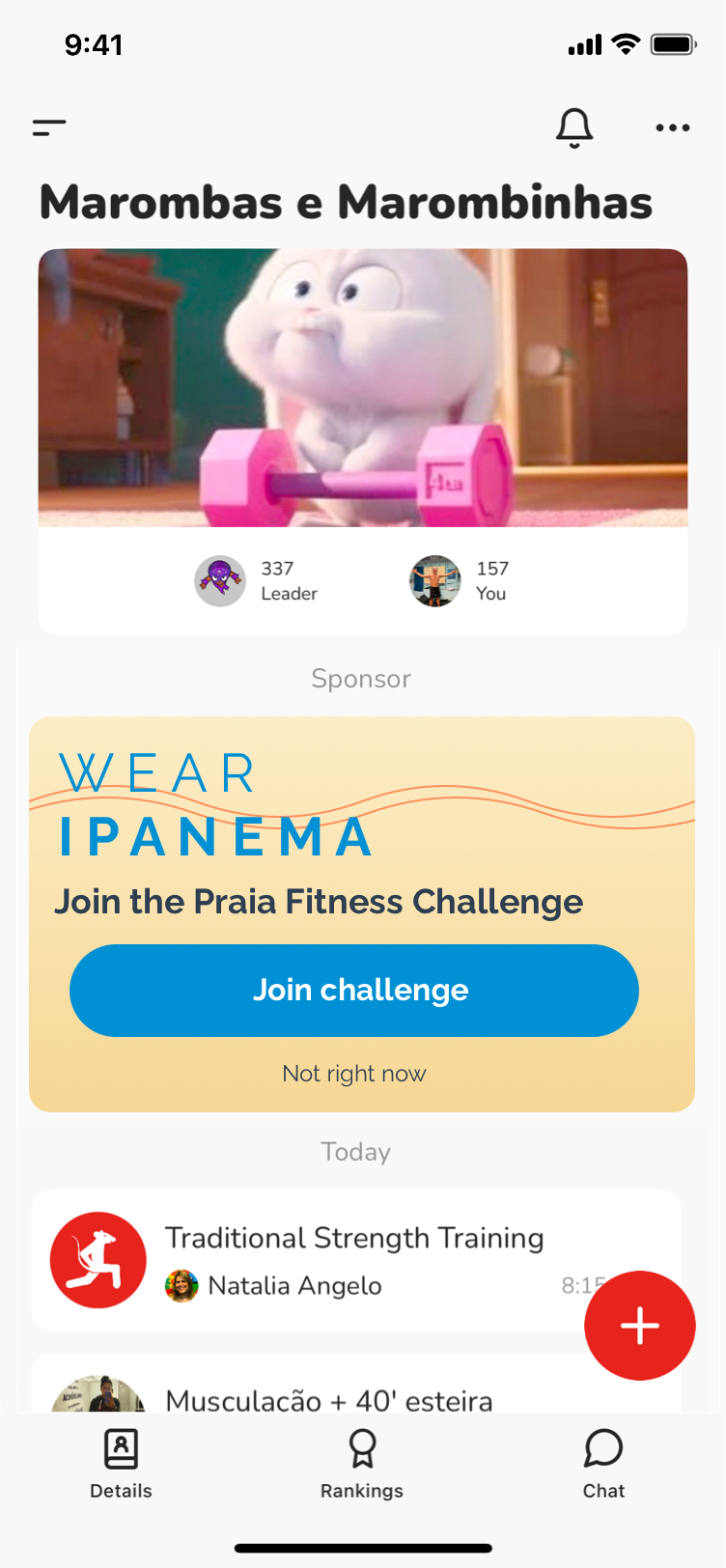 Group feed interface