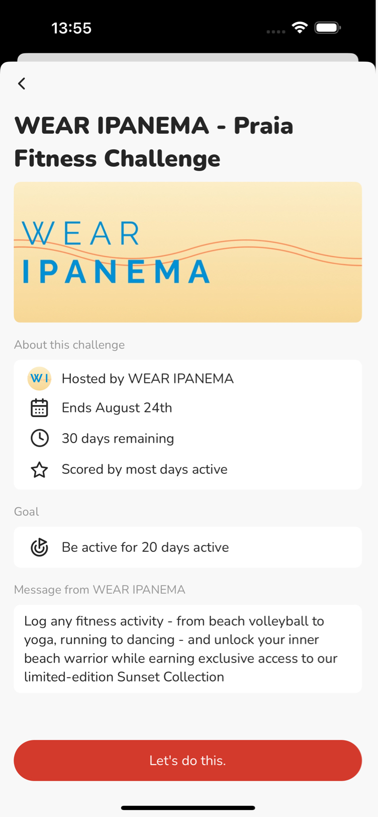 Goal setting interface